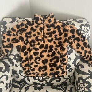 btween Tan and Black Fleece Pullover